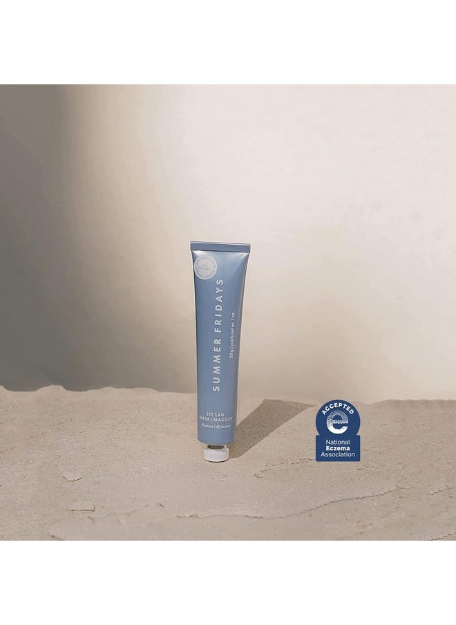 Jet Lag Mask Mini - Hydrating Face Mask + Moisturizer - Made With Hyaluronic Acid, Niacinamide, Glycerin + Antioxidants - Helps Nourish Skin For A Renewed + Radiant Complexion (1 Oz)