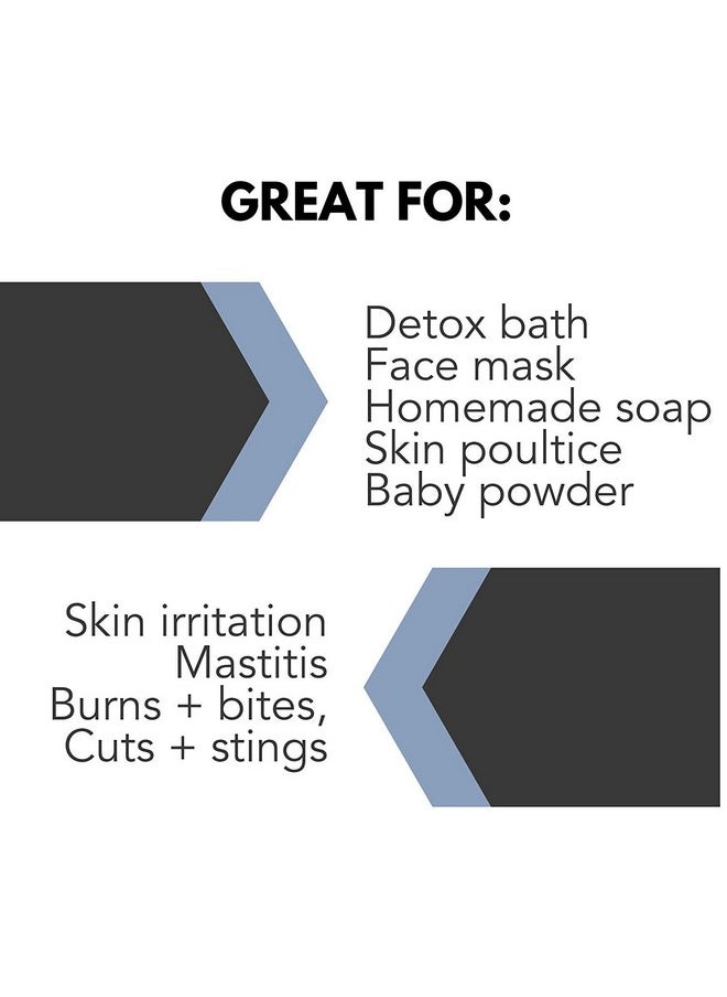 Bentonite Clay Powder For Diy Detox Body & Face Mask, Pure Indian Healing Clay For Deep Pore Cleansing And Armpit Detox For Women, (8.0 Oz)