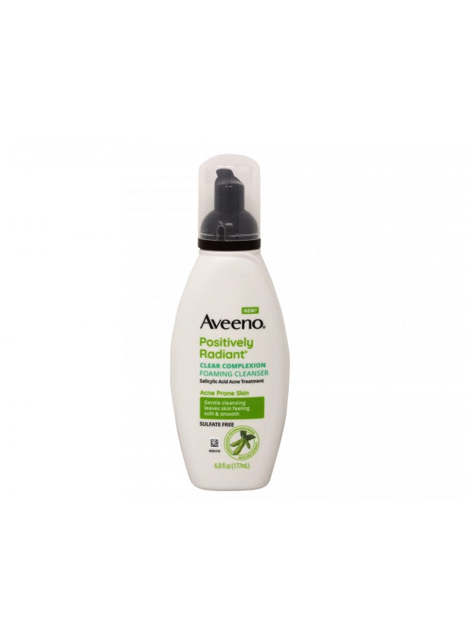 Aveeno Clear Complexion, Foaming Cleanser, 6 Fl Oz