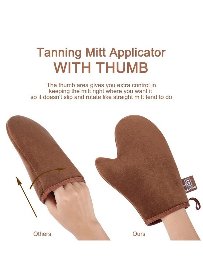 Gaiyah Self Tanning Mitt Applicator Self Tanner Mitt Applicator Tanning Mitts Self Tanner With Thumb Ultra Soft Tanning Glove For Self Tan Mitt Applicator