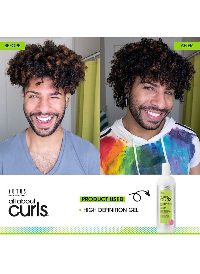 High Definition Gel | Crunchless Ultra Hold | Define, Moisturize, De-Frizz | All Curly Hair Types | Vegan & Cruelty Free | Sulfate Free | 15 Fl Oz