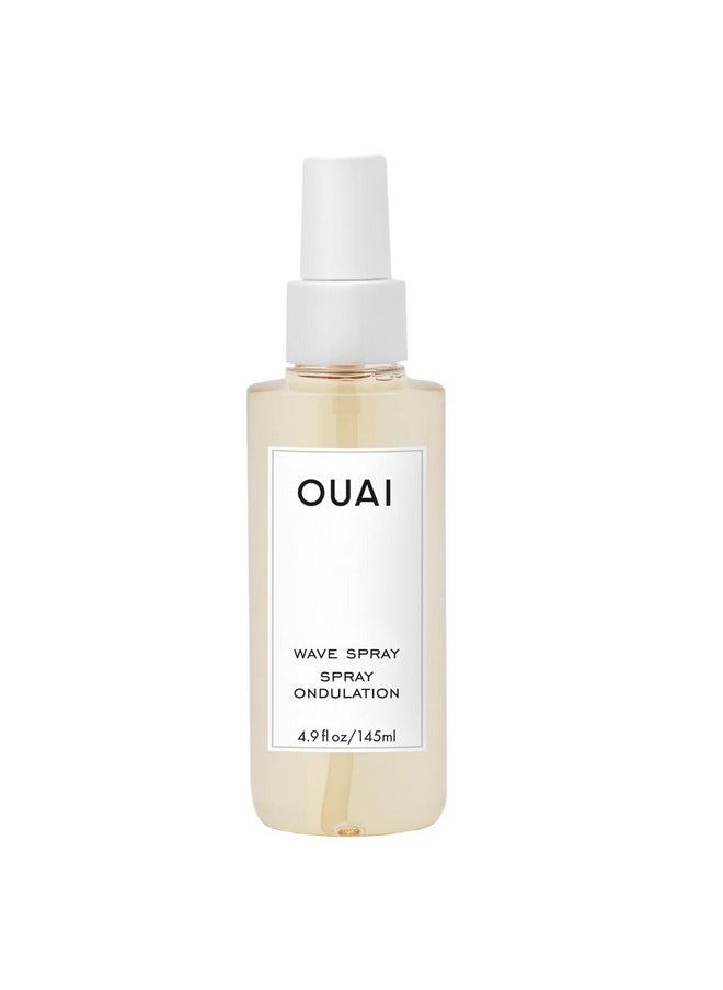 Wave Spray - Coconut Oil & Rice Protein Texture Mist For Voluminous Beach Waves With Shine - Paraben Free, Safe For Color & Keratin-Treated Hair (4.9 Fl Oz)