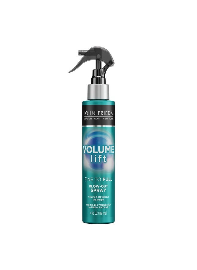 Volume Lift Blow-Out Spray Safe For Color-Treated & Fine Hair, 4 Ounces, Root Booster Volumizing Spray With Air-Silk Technology (Packaging May Vary)