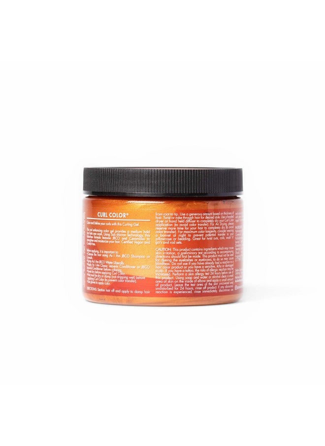 Curl Color - Copper - 6 Ounce - Color And Curling Gel - Temporary Color - Medium Hold - Vegan & Cruelty Free