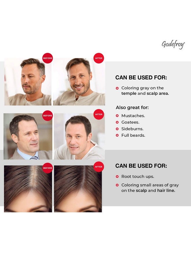 Hair Color Kit For Spot Coloring Great For Small Areas Covers Up Gray Hairs Assorted Colors Available 4 Applicaion Kit, Light Brown, 1 Count