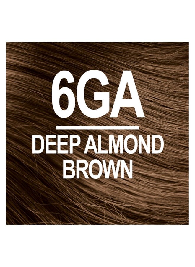 6Ga Deep Almond Brown Permanent Hair Color (Pack Of 1), Ammonia Free, Vegan, Cruelty Free, Up To 100% Gray Coverage, Long Lasting Results (Packaging May Vary)