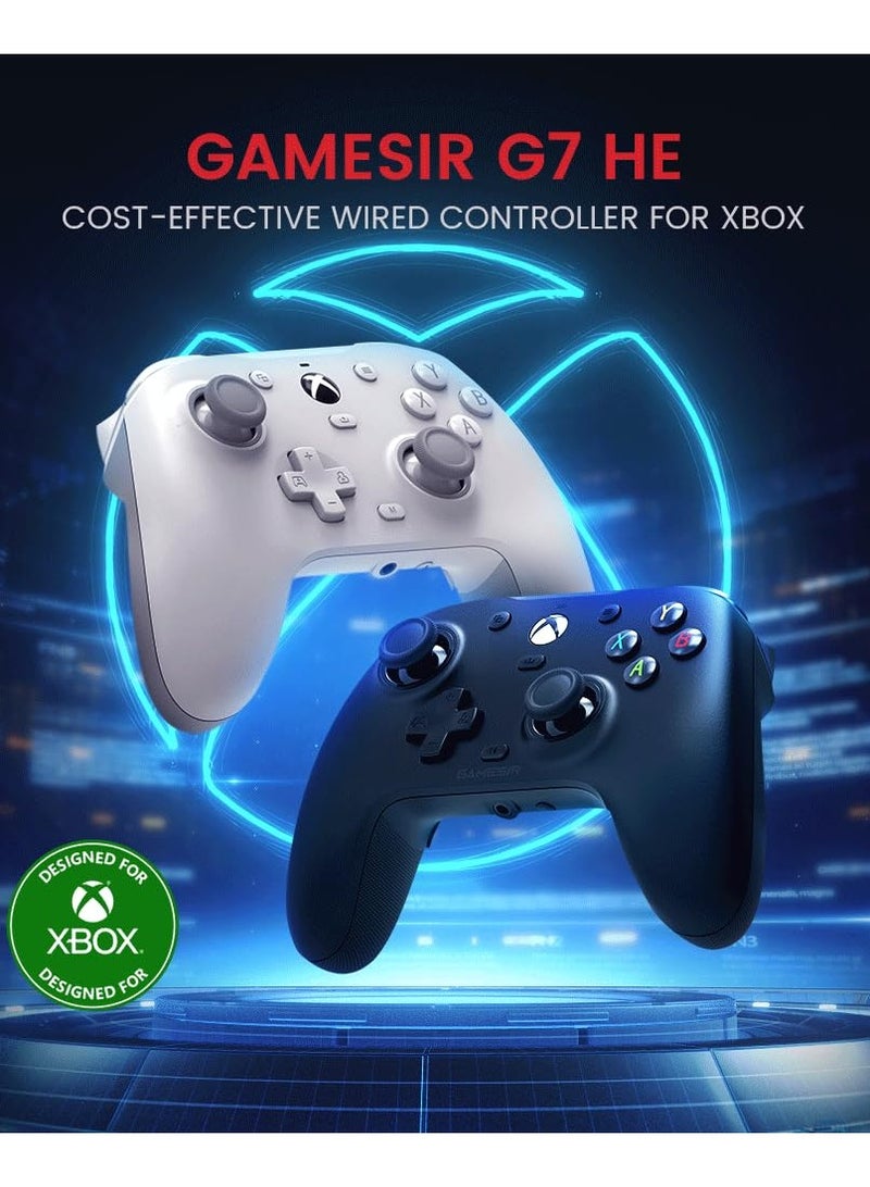 G7 HE Wired Xbox Controller, Officially Licensed Controller for Xbox Series X|S, Xbox One, Windows 10|11, PC, Video Game Controller with Hall Effect Sticks