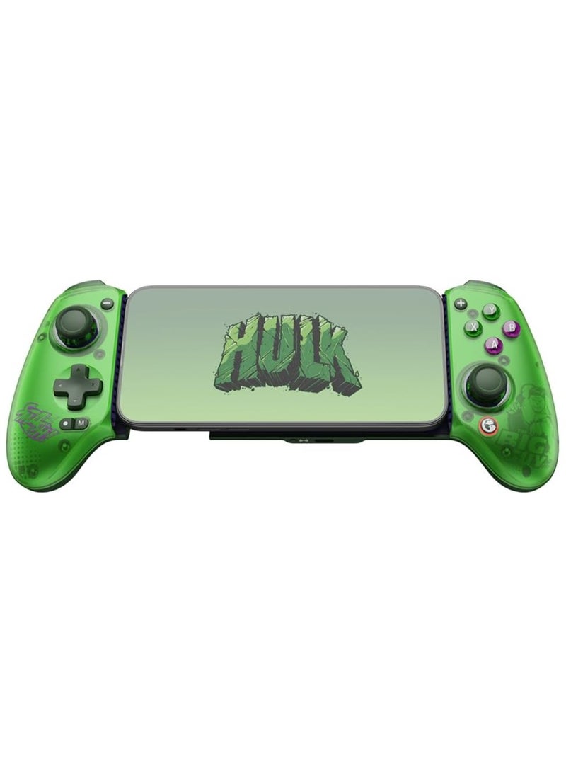 Galileo G8 Plus HULK Edition Bluetooth Mobile Game Controller for Switch & iOS & Android & Tablets, Wireless Gamepad with Hall Effect Joysticks/Hall Trigger, Play Minecraft, Genshin Impact, Call of Duty Mobile