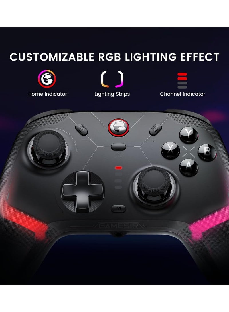 Cyclone 2 Multiplatform Wireless Controller- TMR Electromagnetic Joysticks&Hall Effect Switch triggers,6-axis Gyro Gaming Controller for Switch/PC/iOS/Android/Steam