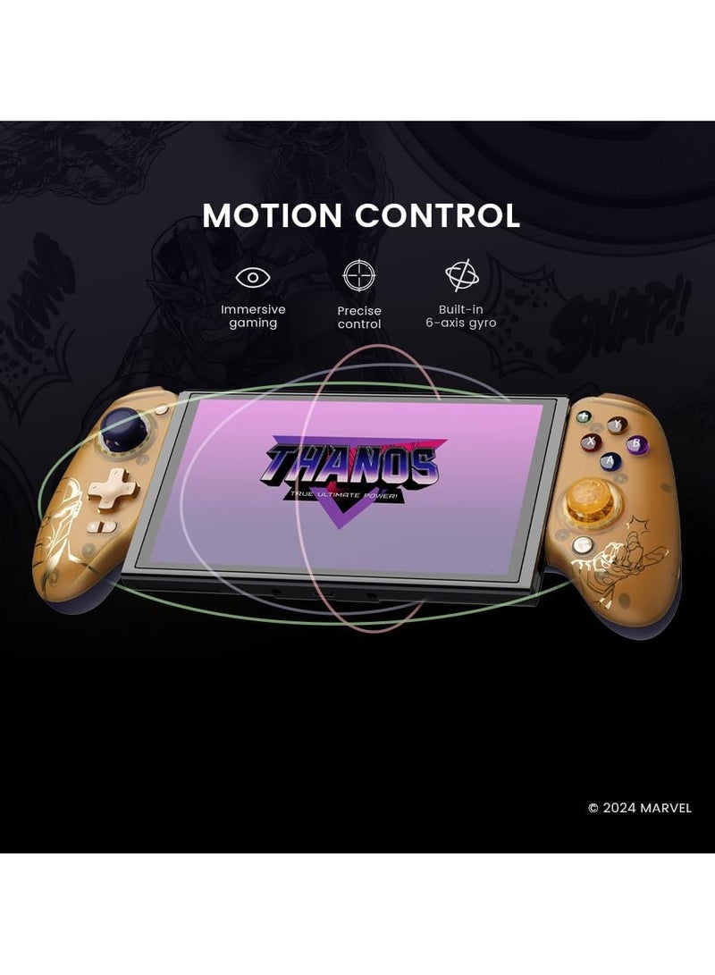 Galileo G8 Plus Thanos Edition Bluetooth Mobile Game Controller for Switch & iOS & Android & Tablets, Wireless Gamepad with Hall Effect Joysticks/Hall Trigger, Play Minecraft, Genshin Impact, Call of Duty Mobile