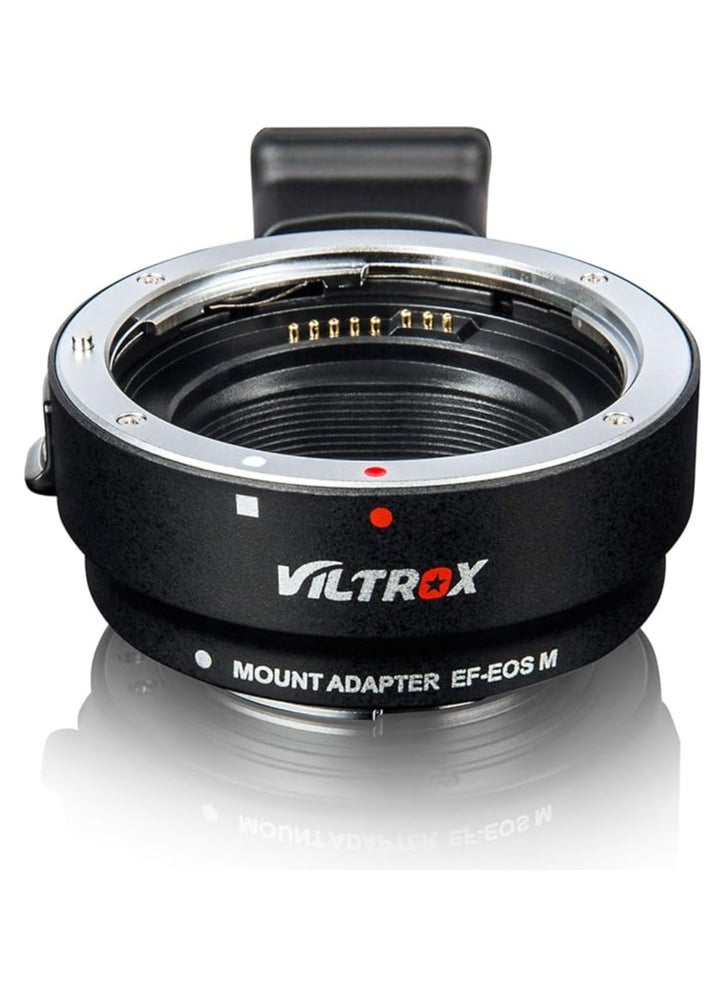 Viltrox EF-EOS M Electronic AF Auto Focus Lens Mount Adapter for Canon EF/EF-S Lens to Canon EOS-M (EF-M Mount) Mirrorless Camera M1 M2 M3 M5 M6 M10 M50 M100