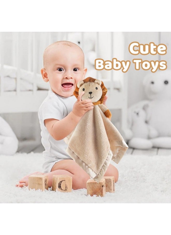 Loveys For Babies - Soft Security Blanket Baby Snuggle Toy Newborn Stuffed Animals Baby Gifts For Boys And Girls, Lion 16 Inch