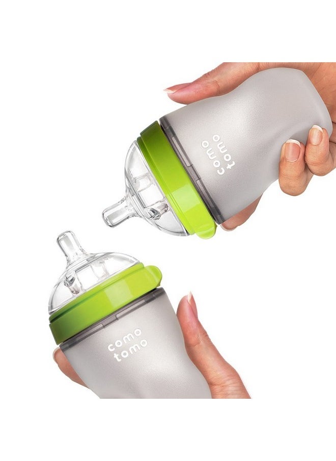 Baby Bottle Double Pack, Green, 8Oz