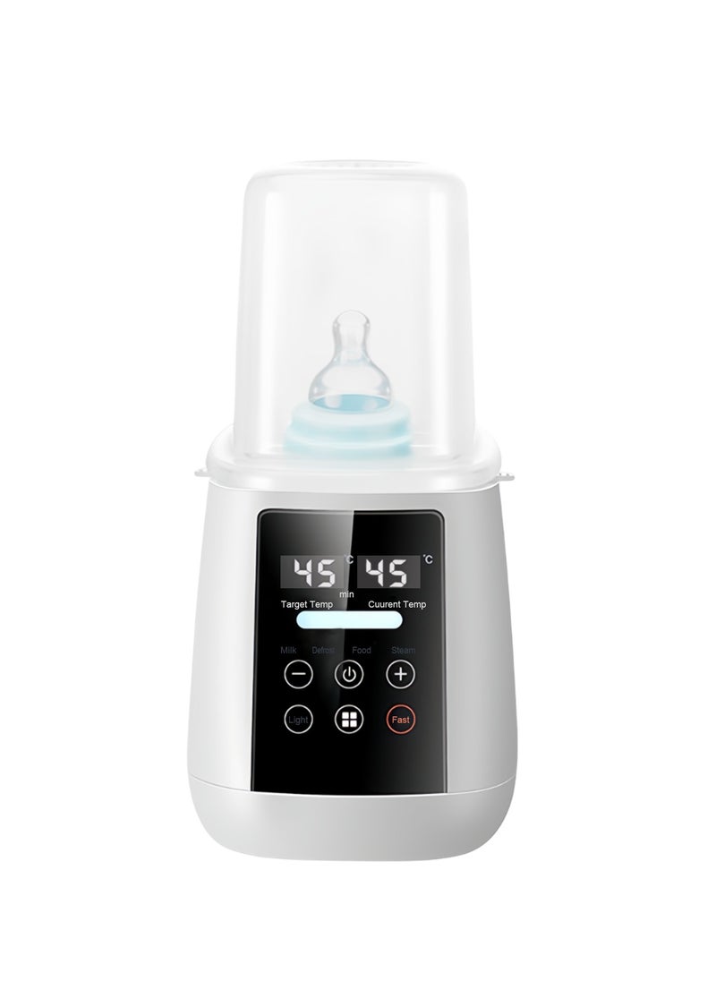 Multifunctional Baby Bottle Warmer, 6-in-1 Fast Baby Keep Warm, Baby Food Heater, 6-in-1 Multi-Functional Baby Bottle Warmer, Fast Baby Milk Warmer for Breast Milk Baby Food, LCD Display