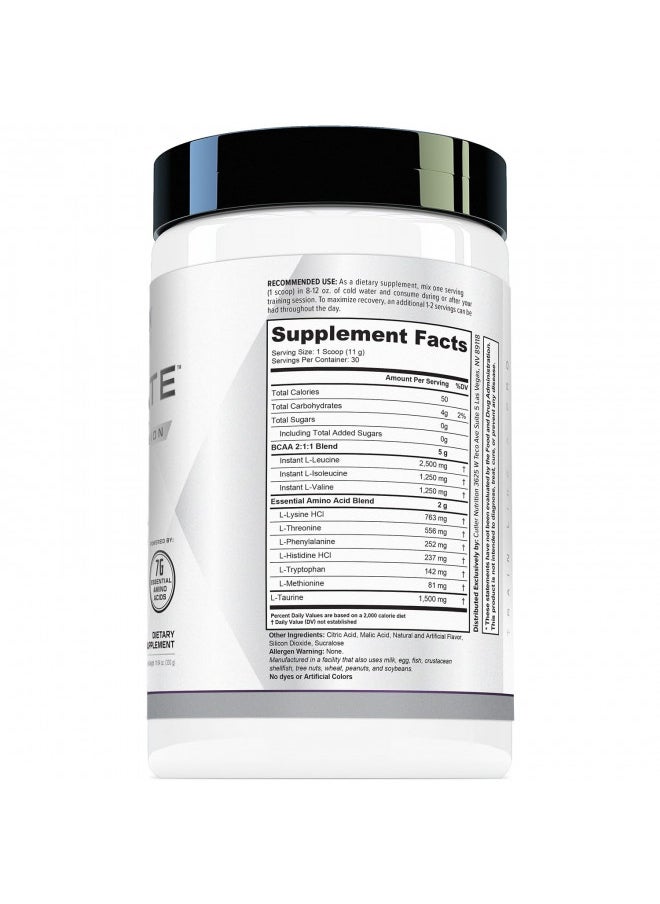 Generate EAA and BCAA Powder: Best Post Workout Recovery Drink and Branched Chain Amino Acids Supplement with Essential Amino Acids, 5g BCAAs, 2g EAAs | BlackBerry Lemonade, 30 Servings