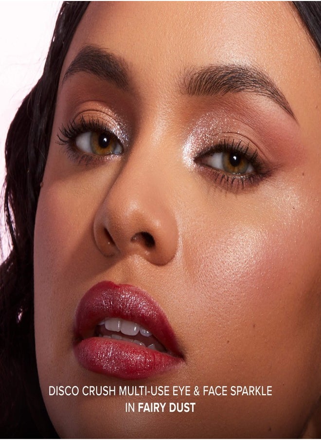 TOO FACED Disco Crush High Shine Glitter Eye Shadow + Face Sparkle Fairy Dust - Opalescent Platinum Sparkle 1.5g