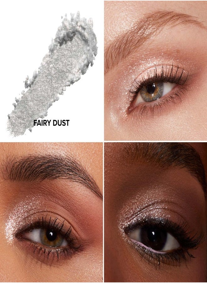 TOO FACED Disco Crush High Shine Glitter Eye Shadow + Face Sparkle Fairy Dust - Opalescent Platinum Sparkle 1.5g