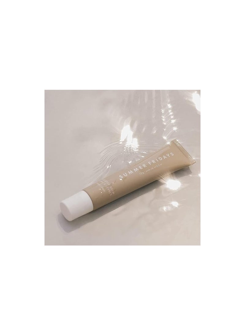 Summer Fridays Lip Butter Balm - Conditioning Lip Mask and Lip Balm for Instant Moisture, Shine and Hydration - Sheer-Tinted, Soothing Lip Care - Vanilla (.5 Oz)