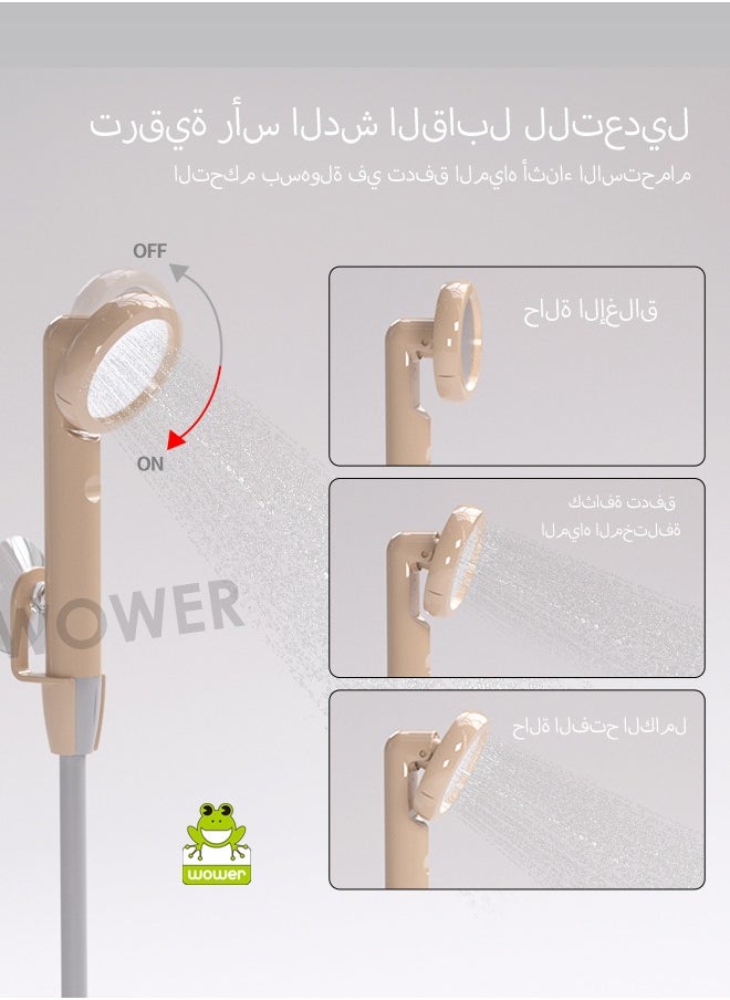 2025 NEW Portable Outdoor Shower, [Long-Lasting] 4000mAh Rechargeable Camping  Shower with Intelligent LED Display , 6ft Hose, IPX8 Waterproof Electric Outdoor Camping Shower for Family Travel, Beach, Swimming, Pet, Camping, Hiking, Picnic