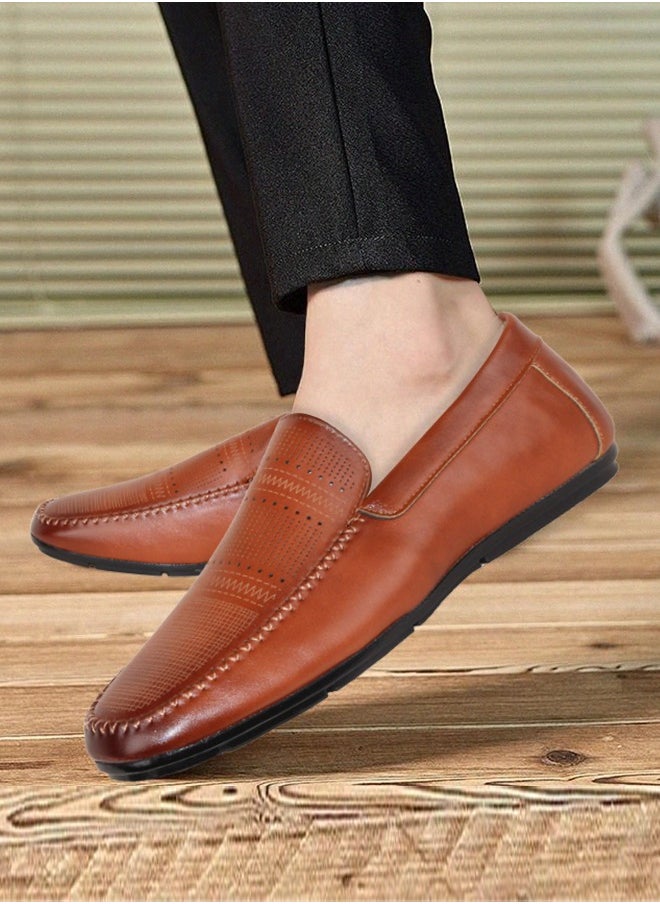 Men's Shoes Soft Leather Comfortable Casual Smooth Loafer