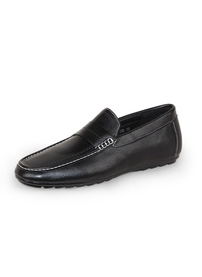 Men Shoes Formal Business Lower Heel Genuine Leather Loafer