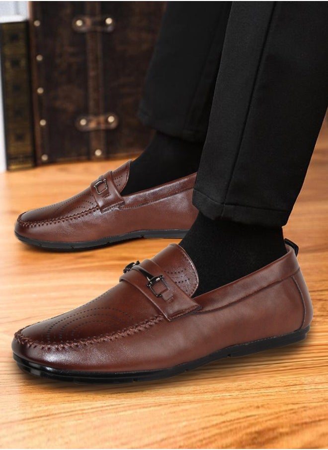 Pu Leather Dress Rubber Sole Men Dress Shoes