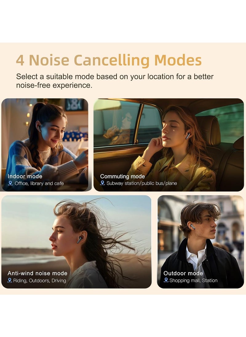 QCY MeloBuds Pro Adaptive Hybrid Active Noise Cancelling Wireless Earbuds Reduce Noise by Up to 99% Bluetooth 5.3 Wireless LDAC Hi-Res Audio 34H Playtime Comfortable Fit Custom EQ via App