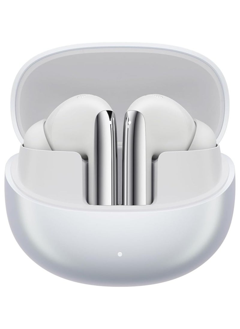 QCY MeloBuds Pro Adpative Active Noise Cancelling Wireless Earbuds LDAC Hi-Res Sound Bluetooth Earphones AI Call Noise Reduction 34H Playtime Multipoint Connection (White)