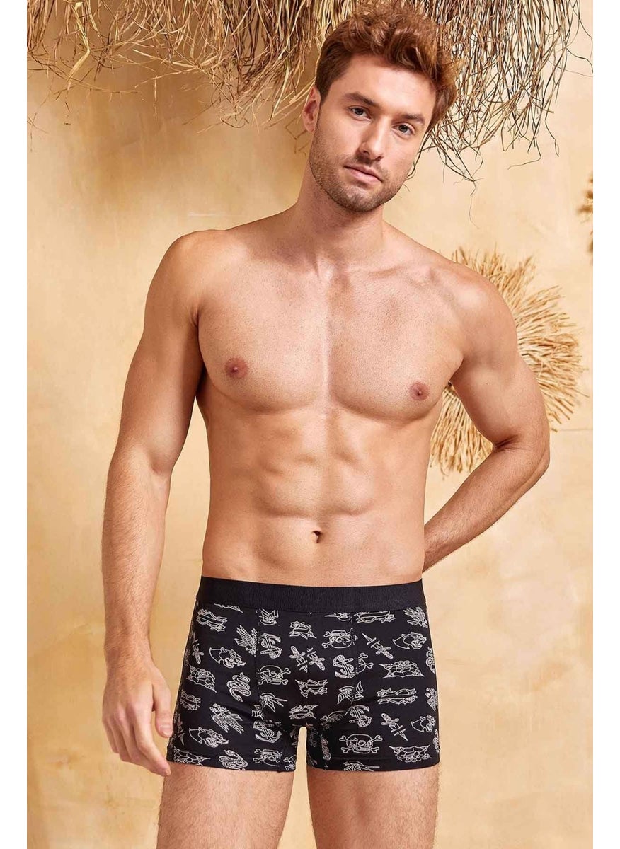 Clear Men's Lycra Patterned Boxer 4480 - 3 Pieces