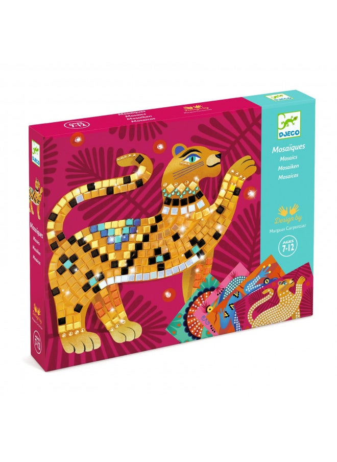 DJECO Deep in The Jungle Sticker and Jewel Mosaic Craft Kit