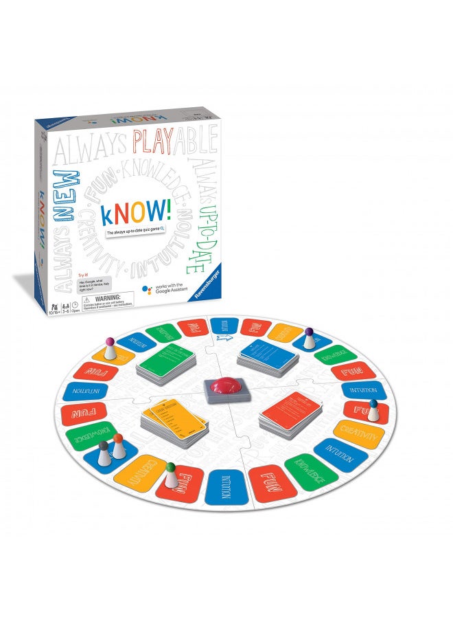 Ravensburger Know Trivia Board Game for Age 10 & Up - The Always Up-to-Date Quiz Game