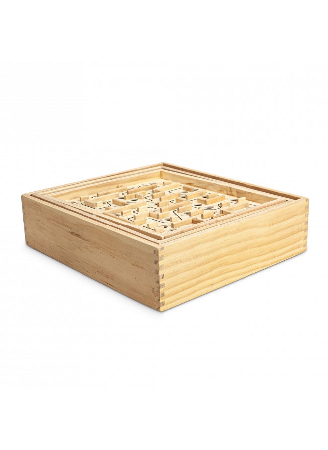 STERLING Games Large Wooden Labyrinth 13.5