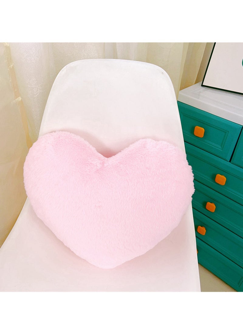 46*36 CM Creativity Cute Heart Shape Plush Toy Soft Stuffed Cartoon Doll For Girls And Boys All Ages Gift（Pink）