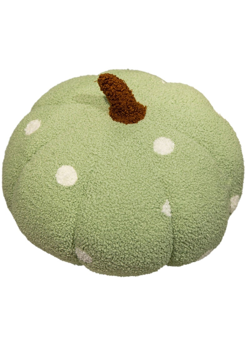 28 CM Creativity Cute Pumpkin Shape Plush Toy Soft Stuffed Cartoon Doll For Girls And Boys All Ages Gift（Green）