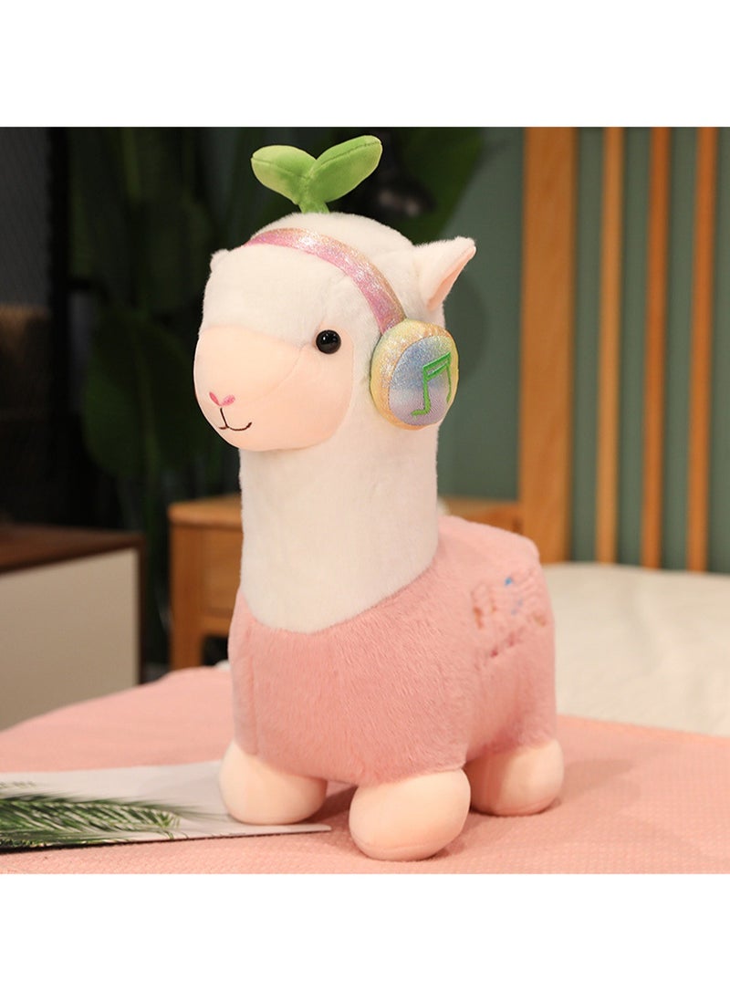 35 CM Cute Alpaca Shape Plush Toy Soft Stuffed Cartoon Animal Doll For Girls And Boys All Ages Gift（Style A）