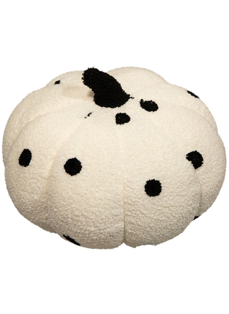 28 CM Creativity Cute Pumpkin Shape Plush Toy Soft Stuffed Cartoon Doll For Girls And Boys All Ages Gift（White）