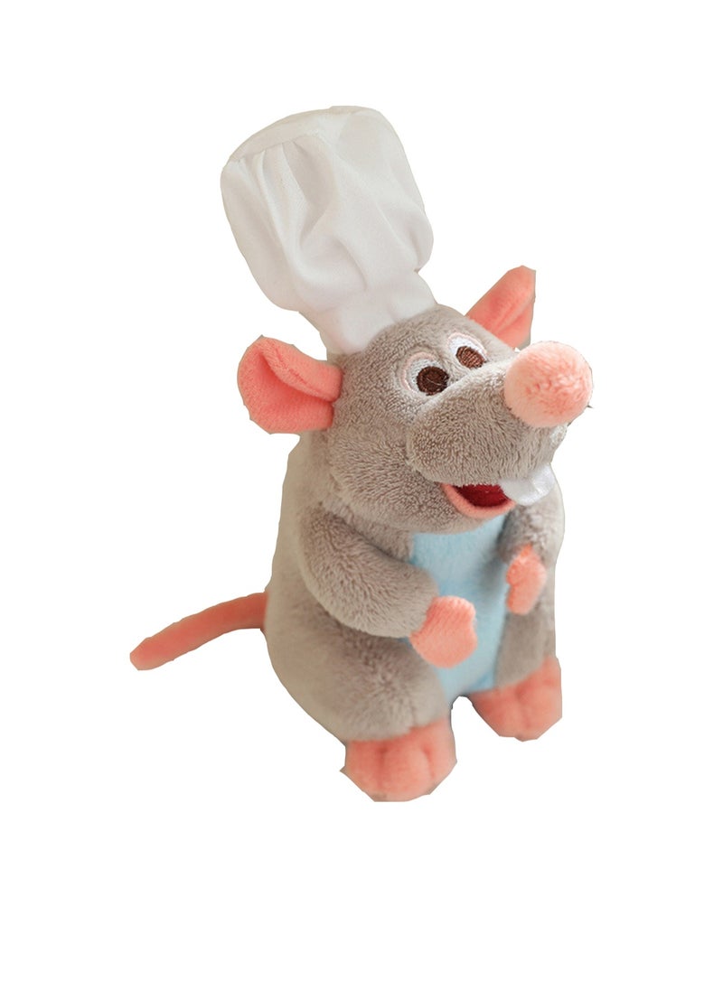 20 CM Cartoon Series Cute Mouse Plush Toy Soft Stuffed Doll For Girls And Boys All Ages Gift（Light Gray）