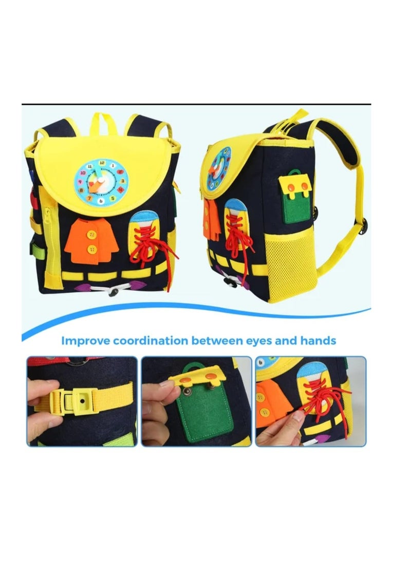 Educational Toys and Games, Jigsaw Puzzles, Kids Learning Backpack, Develop Essential Life Skills with Fun Activities for Children 1 2 3 4 5 , Special Need Toys and Games