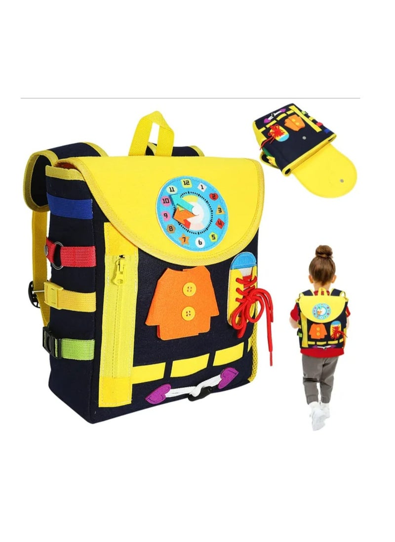 Educational Toys and Games, Jigsaw Puzzles, Kids Learning Backpack, Develop Essential Life Skills with Fun Activities for Children 1 2 3 4 5 , Special Need Toys and Games