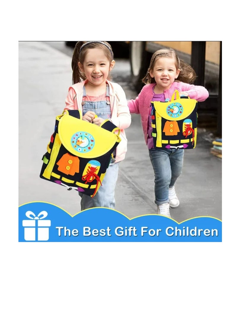 Educational Toys and Games, Jigsaw Puzzles, Kids Learning Backpack, Develop Essential Life Skills with Fun Activities for Children 1 2 3 4 5 , Special Need Toys and Games