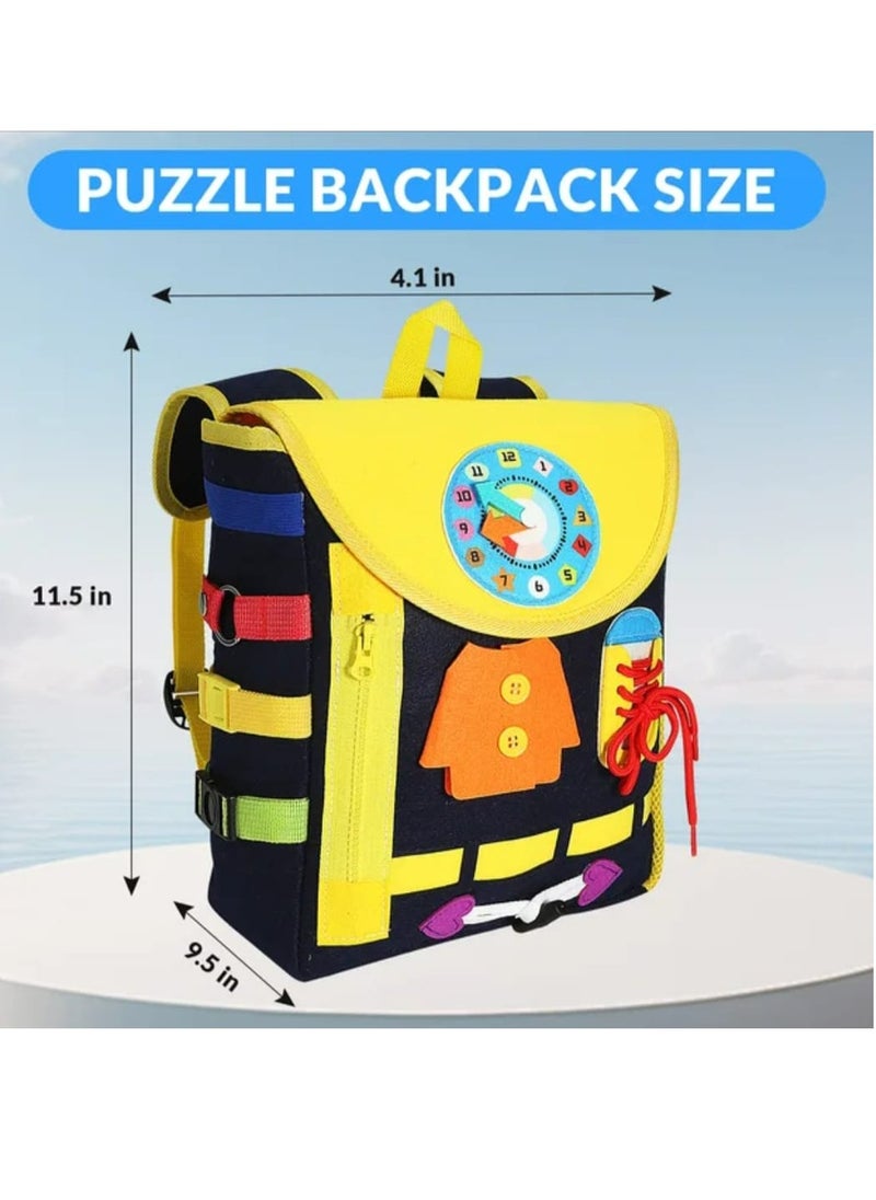 Educational Toys and Games, Jigsaw Puzzles, Kids Learning Backpack, Develop Essential Life Skills with Fun Activities for Children 1 2 3 4 5 , Special Need Toys and Games