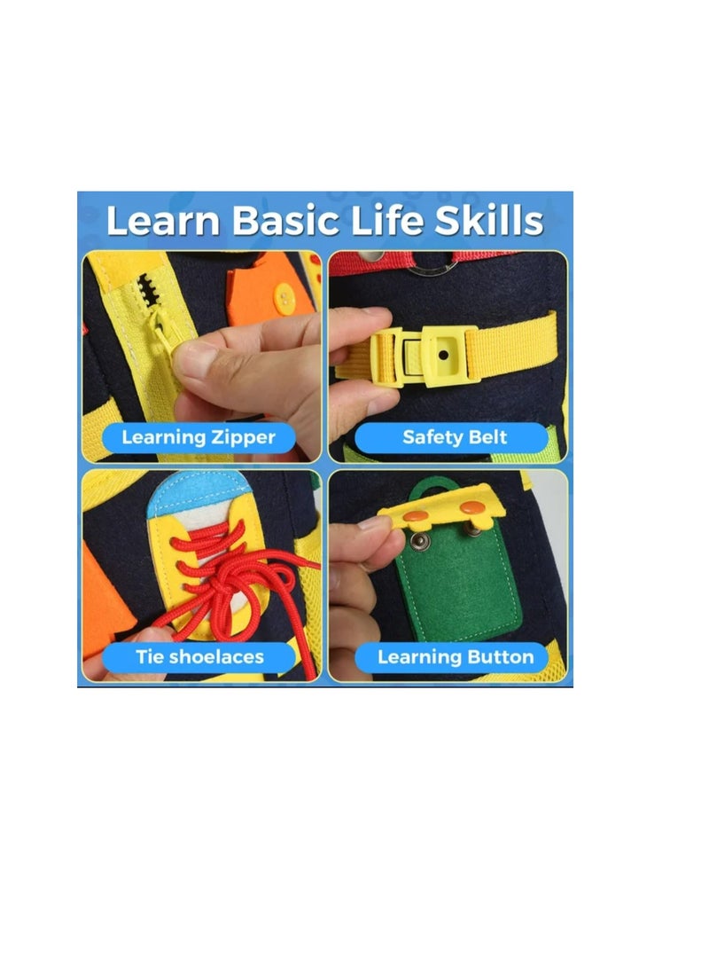 Educational Toys and Games, Jigsaw Puzzles, Kids Learning Backpack, Develop Essential Life Skills with Fun Activities for Children 1 2 3 4 5 , Special Need Toys and Games