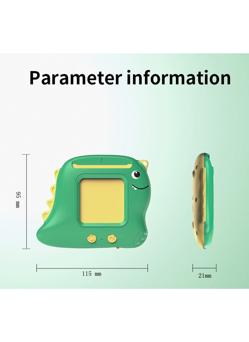Dinosaur Card Machine Toddler Toy Talking Flash Cards with 112 Common Words, Montessori Learning Toys, Suitable for 1-3 2-4, Autism Sensory Speech Therapy Toys, Boys Girls, 2 3 4 5 6 Years Old Children Gift