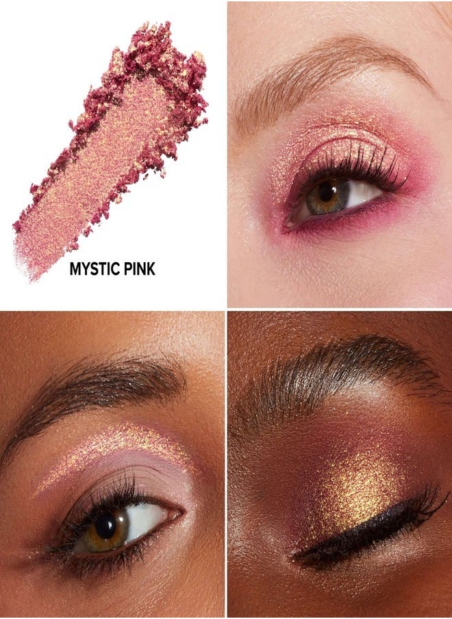 TOO FACED Disco Crush High Shine Glitter Eye Shadow + Face Sparkle Mystic Pink - Petal Pink With Gold Sparkle 1.5g