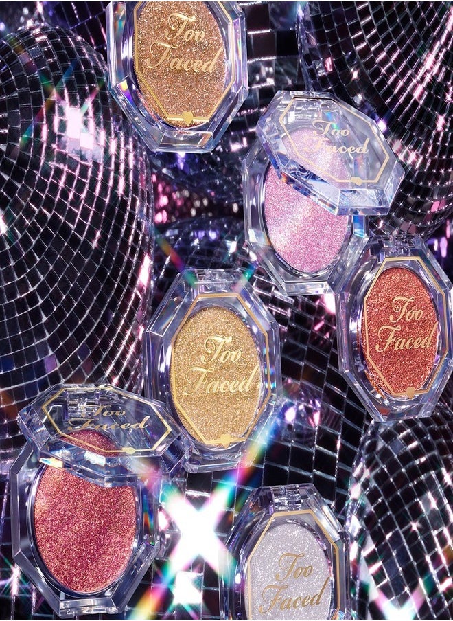 TOO FACED Disco Crush High Shine Glitter Eye Shadow + Face Sparkle Mystic Pink - Petal Pink With Gold Sparkle 1.5g