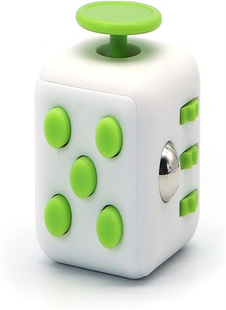 Stress relief cube, stress release cube, time killing cube set, suitable for adults and children to relieve stress and anxiety toys creative gifts, soft material (green * 2)