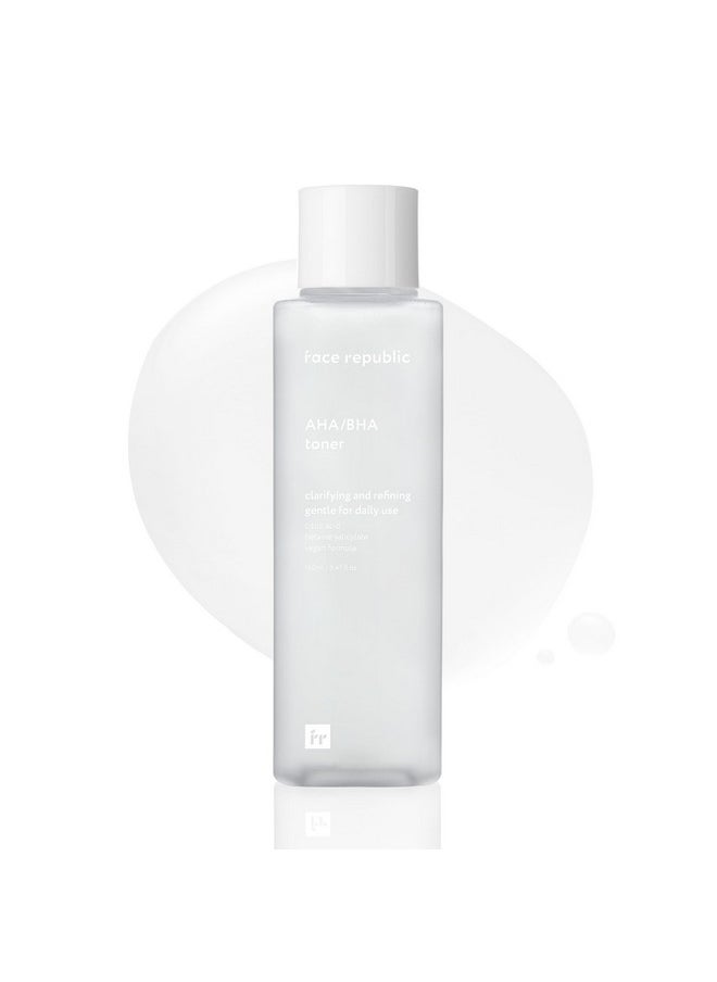 Aha/Bha Toner 160Ml 5.41 Fl Oz | Clarifying & Refining | Pore Care, Gentle Exfoliation | Aha Bha Pha Lha | For Oily, Sensitive Skin | Vegan Korean Skincare