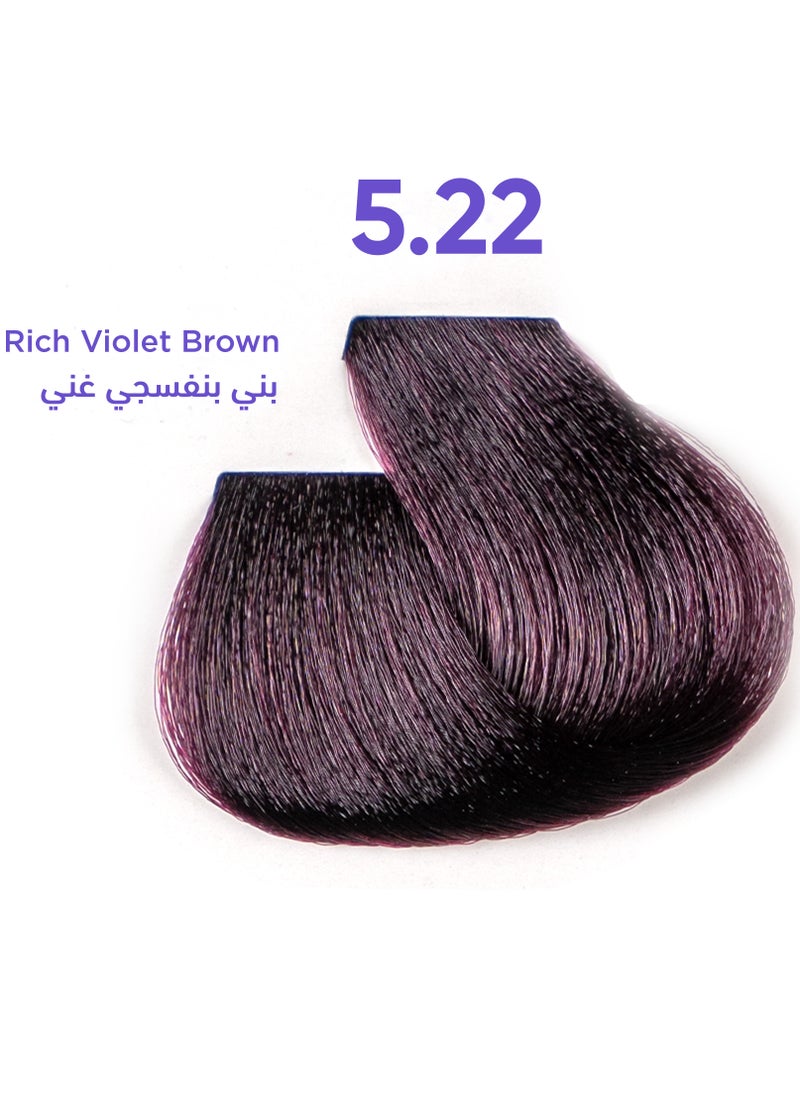 1B Hair Dye Rich Violet Brown Color 5.22 Tress Tones Tyrosine Enriched 100ML