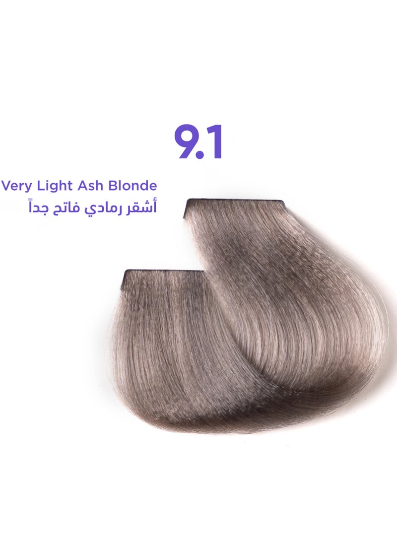 1B Hair Dye Very Light Ash Blonde Color 9.1  Tress Tones Tyrosine Enriched 100ML