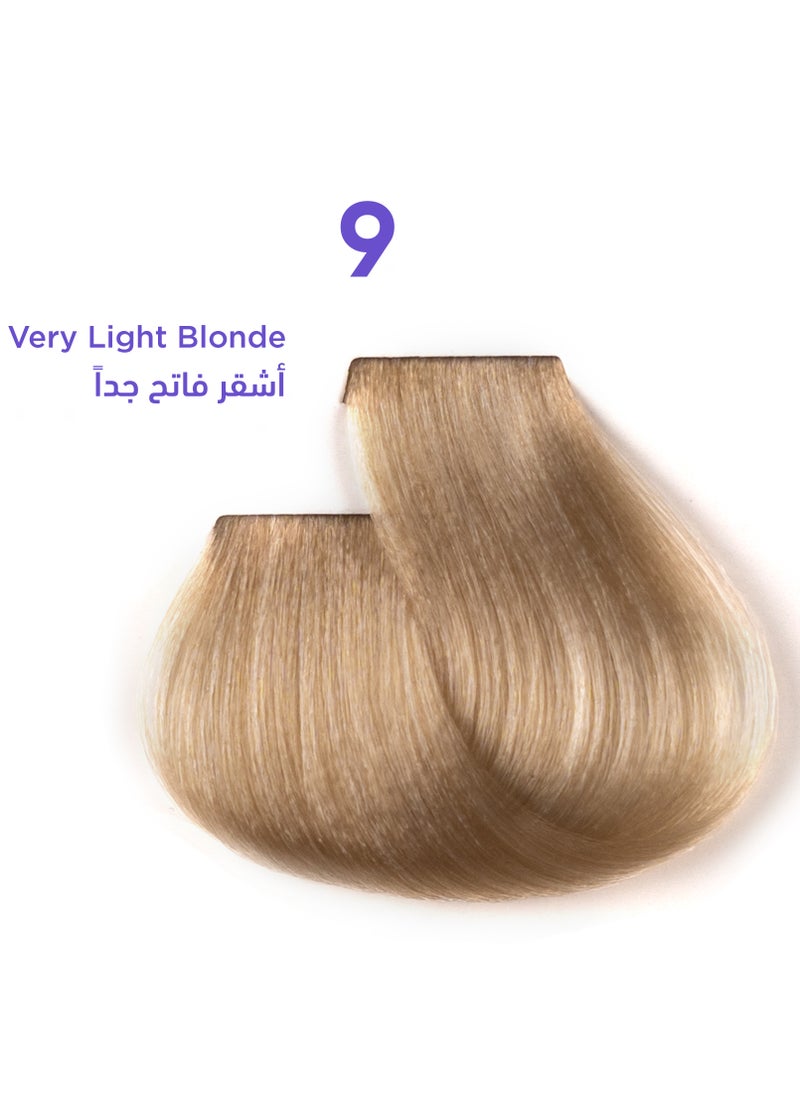1B Hair Dye Very Light Blonde 9 Color Tress Tones Tyrosine Enriched 100ML